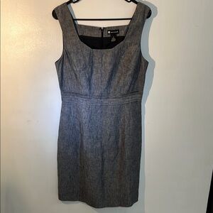 Valerie Bertinelli Gray Midi Dress for Special Occasions